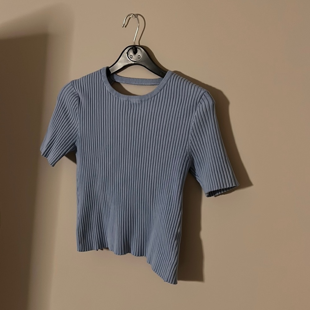 Zara Ribbed Open Back Top - Picture 4 of 5
